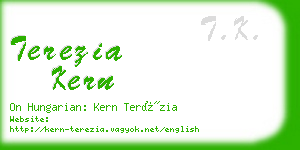 terezia kern business card